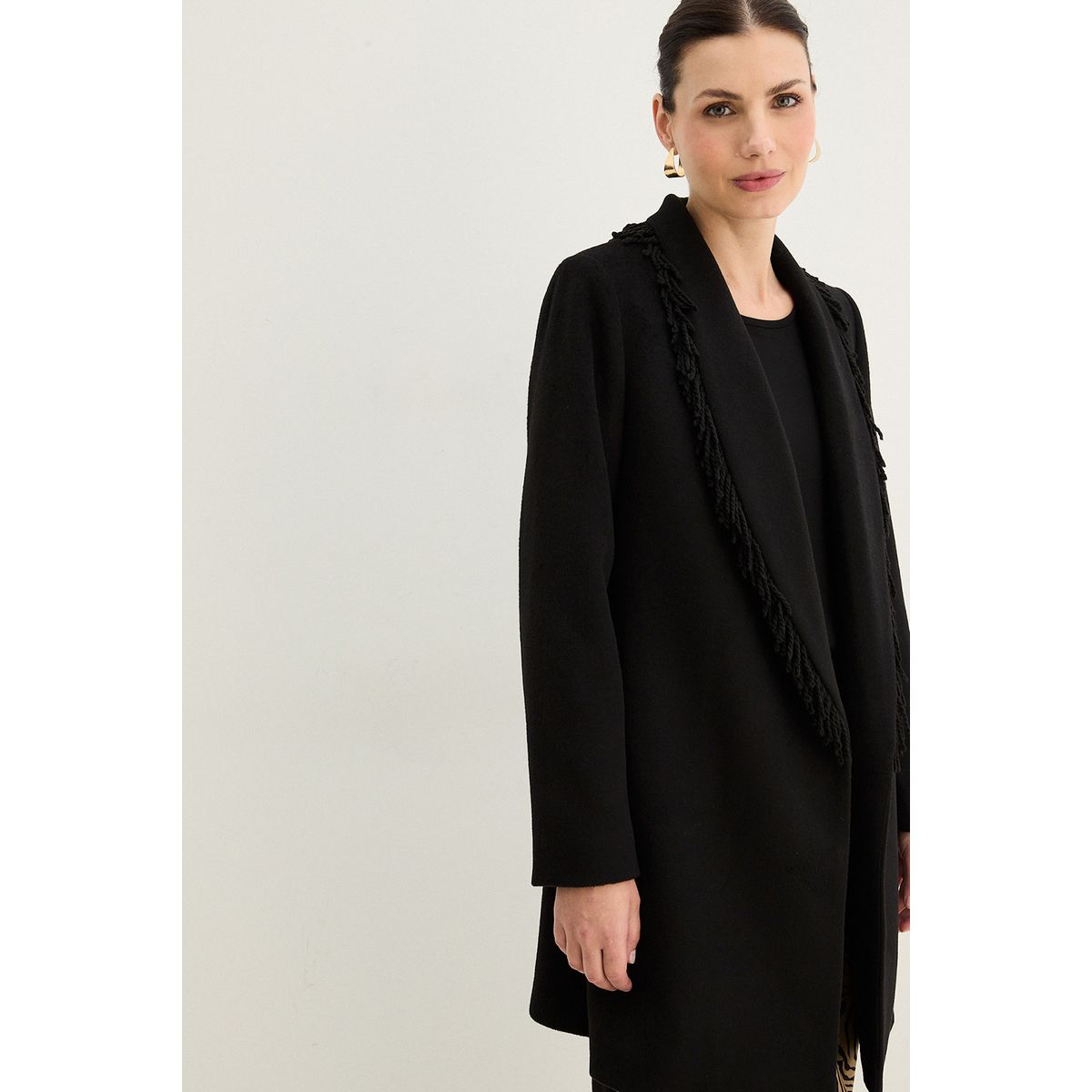 MA GRIFFE - Chaqueton Negro Mujer Magriffe