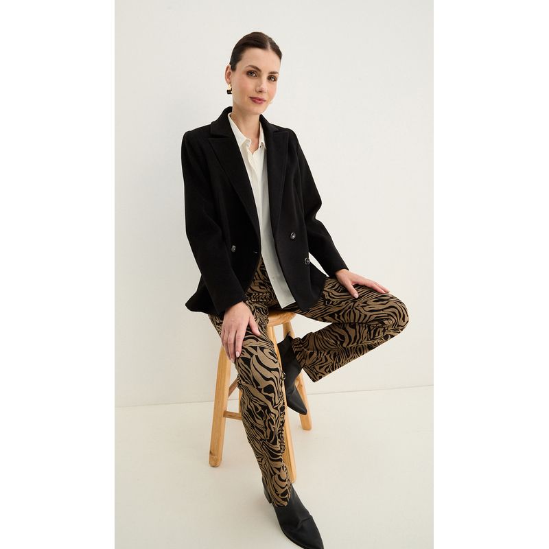 MA GRIFFE - Blazer Negro Mujer Magriffe