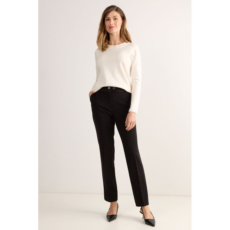 MA GRIFFE - Pantalon Negro Mujer Magriffe