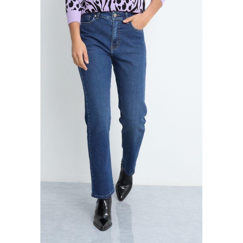 IO - Jeans Azul Marino Mujer Io