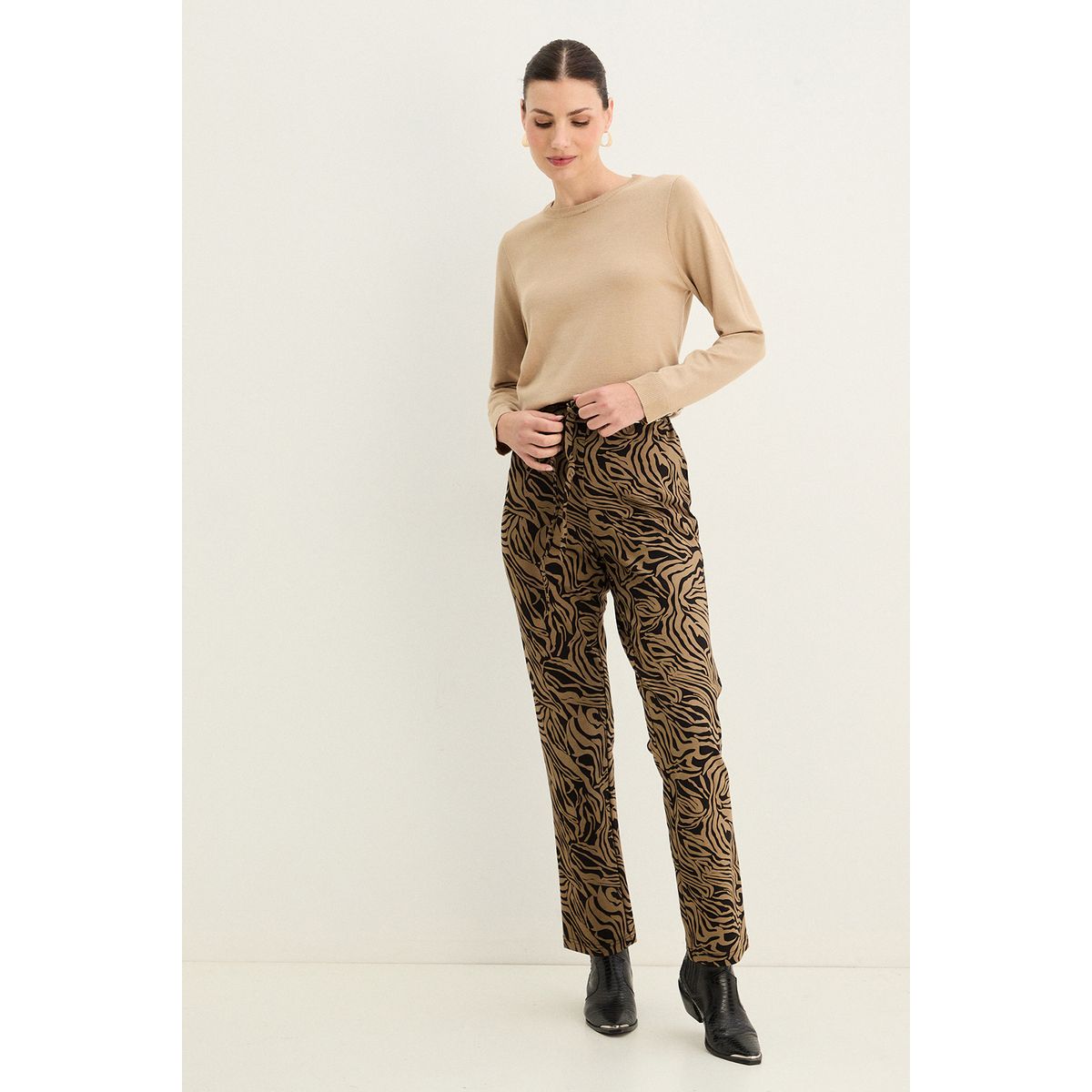 MA GRIFFE - Calza Negro Mujer Magriffe