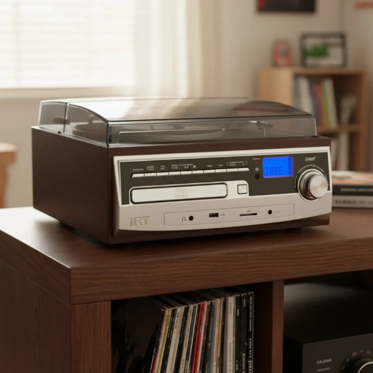 IRT - tornamesa Los 80 Usb/sd/ Radio Fm/ Aux/ Bt/ Cd/cas