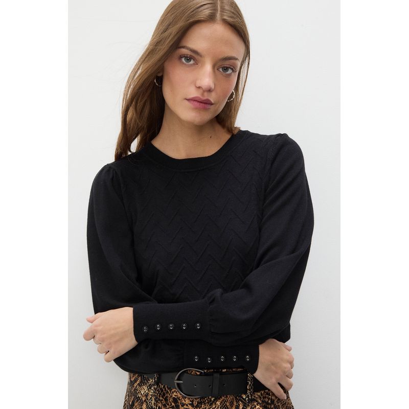 IO - Sweater Negro Mujer Io
