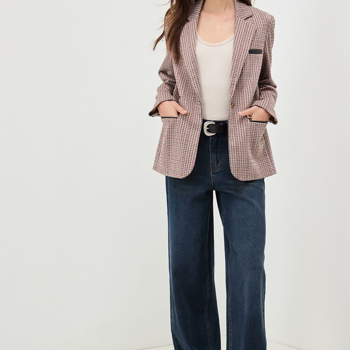 IO - Blazer Beige Mujer Io