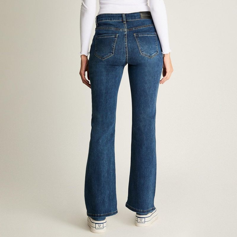 ACUARELA - Jeans Flare 5 Bolsillos Azul