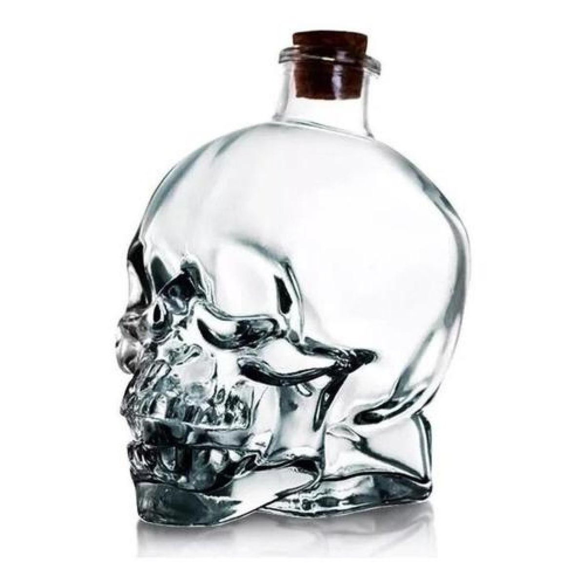 Botella Calavera Vidrio Craneo Vodka Whisky 750 Ml - Verde., marca GENERICO - Foto Principal