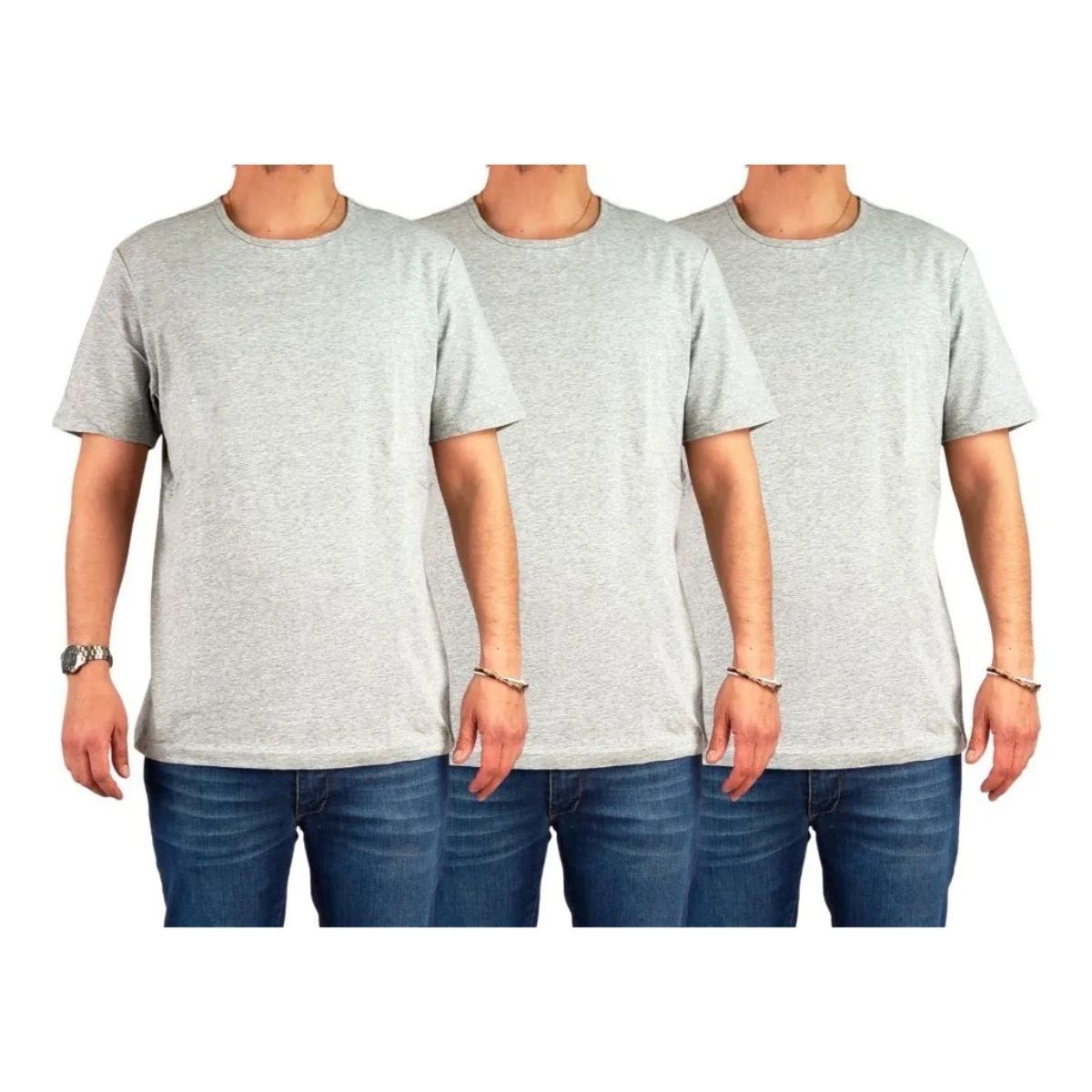 LOOK SHOP - Pack 3 Poleras Para Estampar Algodón Manga Corta Hombre 001