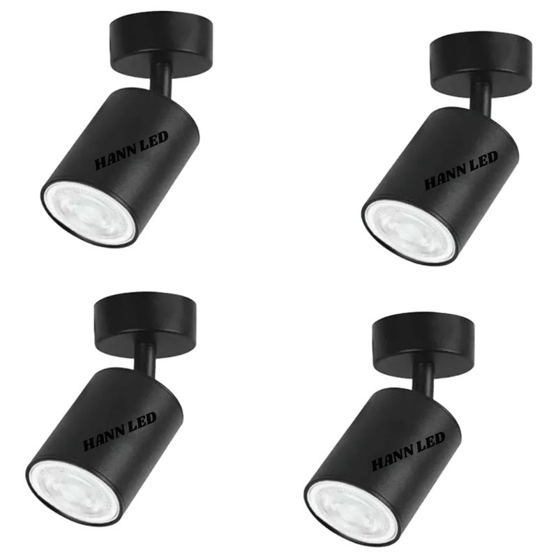 WANT - Pack X 4 Foco Dirigible Porta Ampolleta Gu10 Luz Cálida