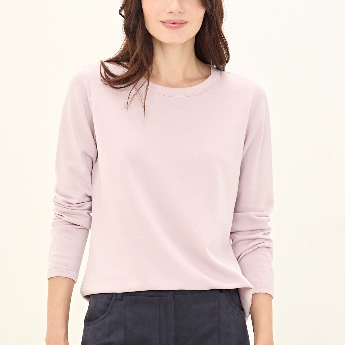 MA GRIFFE - Polera Manga Larga Rosado Mujer Magriffe