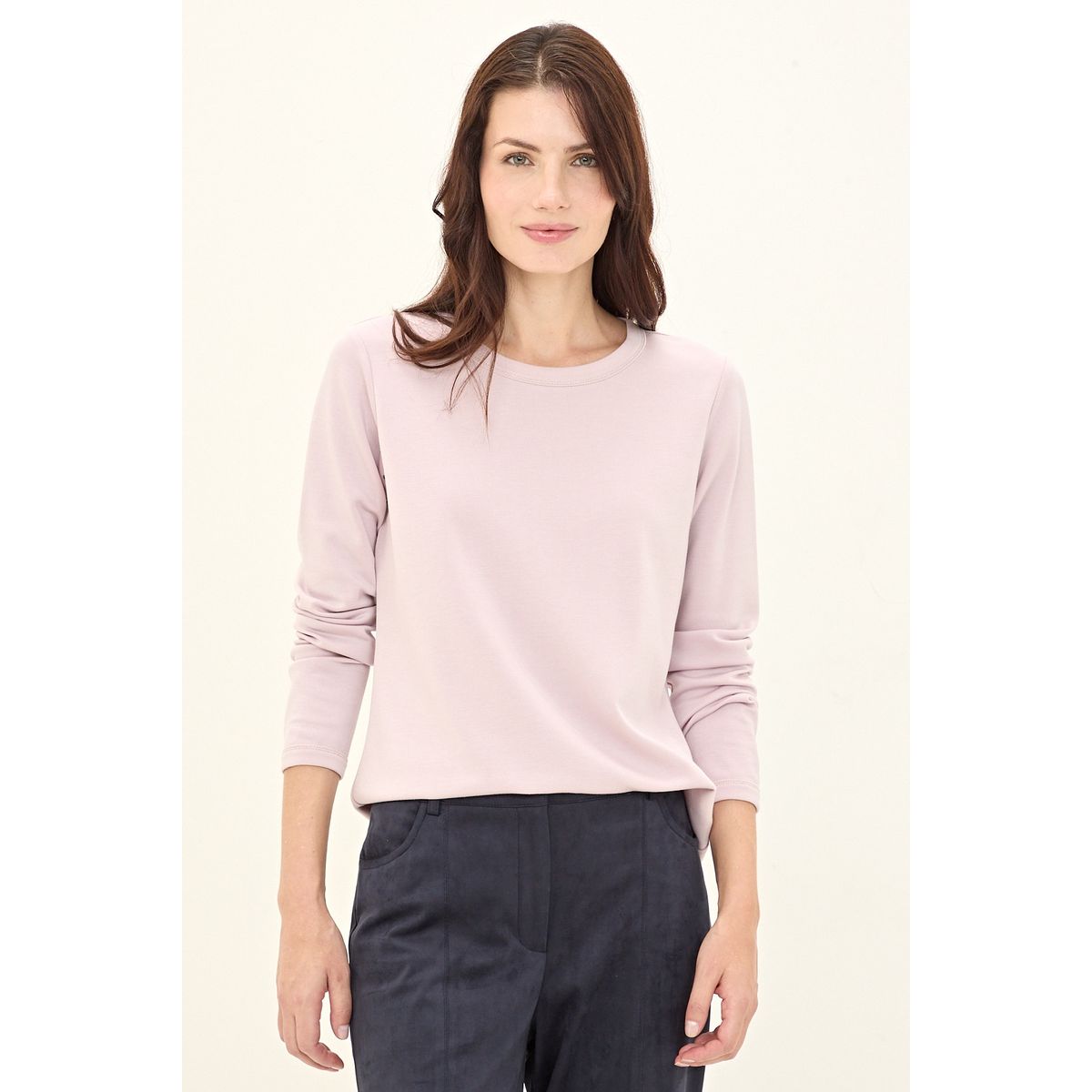 MA GRIFFE - Polera Manga Larga Rosado Mujer Magriffe