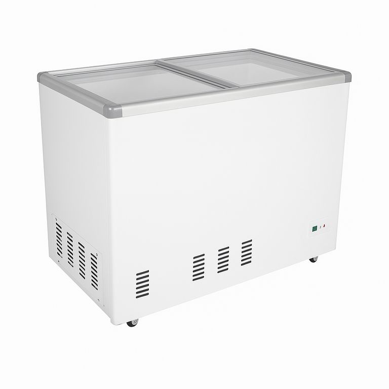 BOZZO Congelador 350 lt Freezer Tapa Vidrio