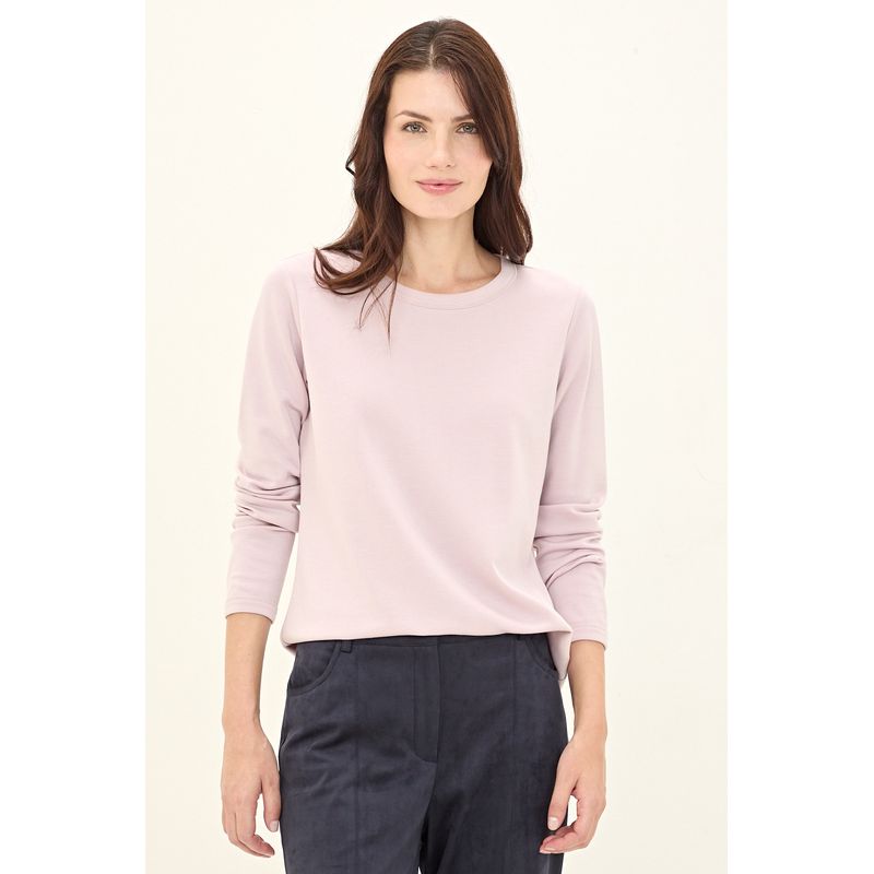 MA GRIFFE - Polera Manga Larga Rosado Mujer Magriffe
