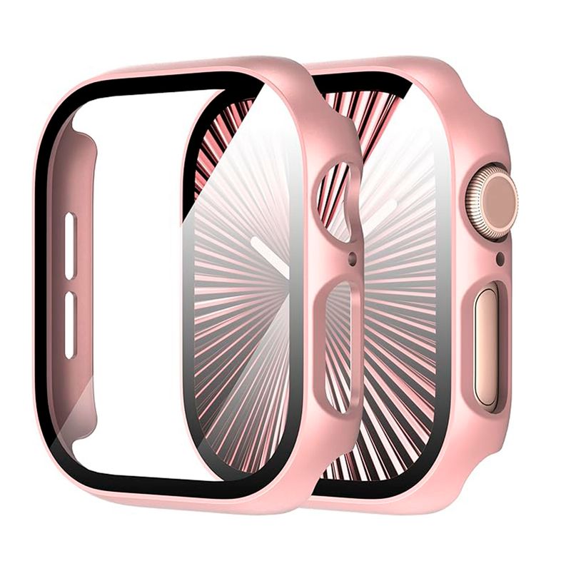 GENERICO - Protector Para Apple Watch 42mm Serie 10 Rosado.
