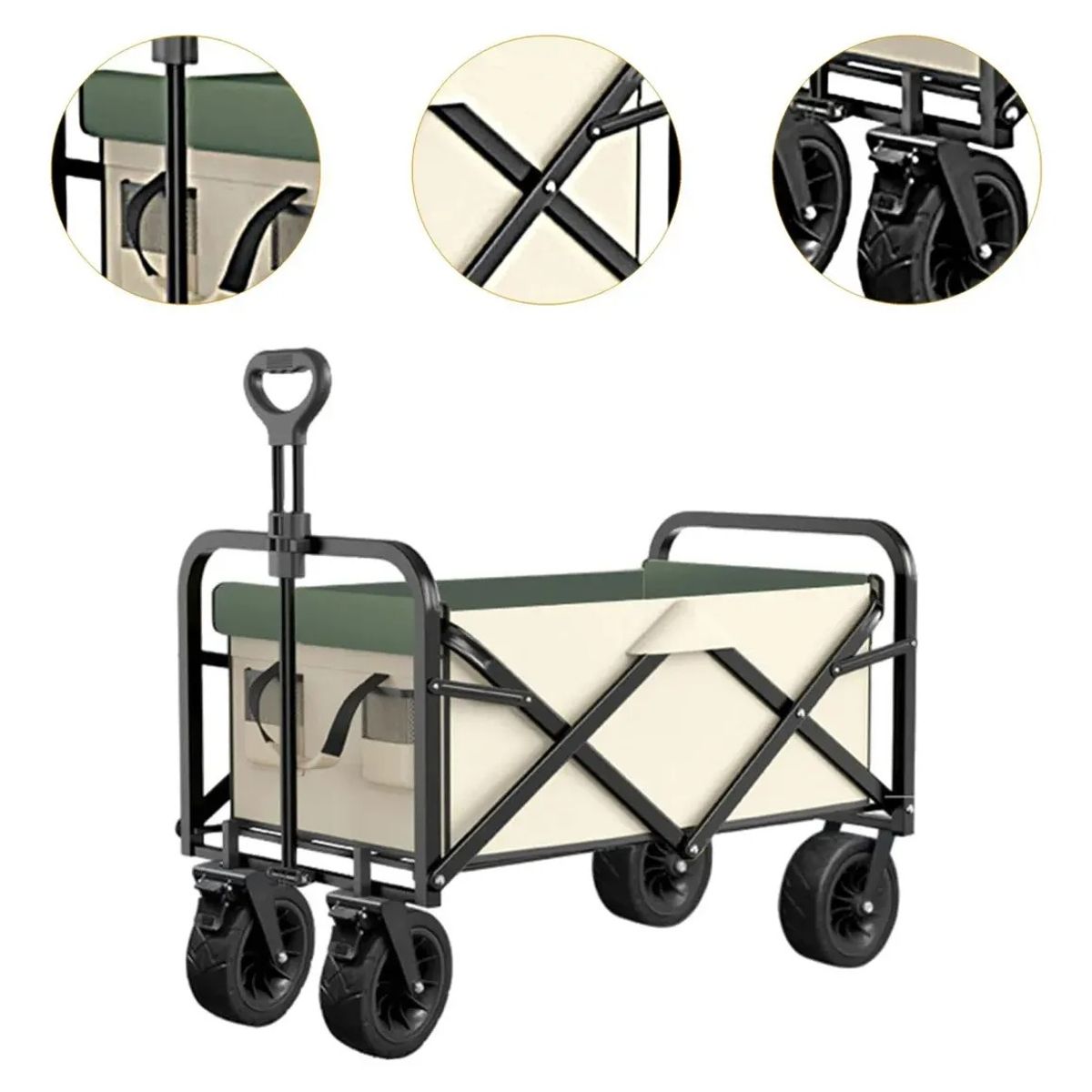 RAGNAR - Carro De Transporte Plegable Grande Portátil Multipropósito