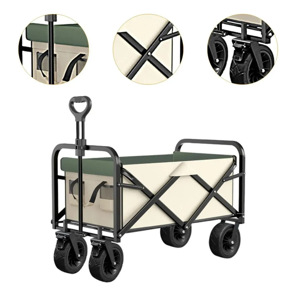 RAGNAR - Carro De Transporte Plegable Grande Portátil Multipropósito