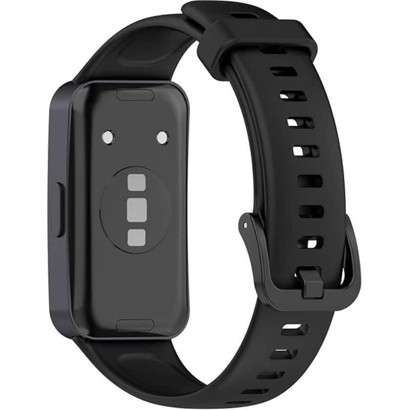 GENERICO - Correa Silicona Para Huawei Band 10 / 9 / 8 NFC Negro
