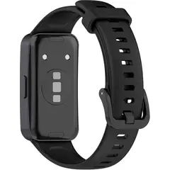 GENERICO - Correa Silicona Para Huawei Band 10 / 9 / 8 NFC Negro
