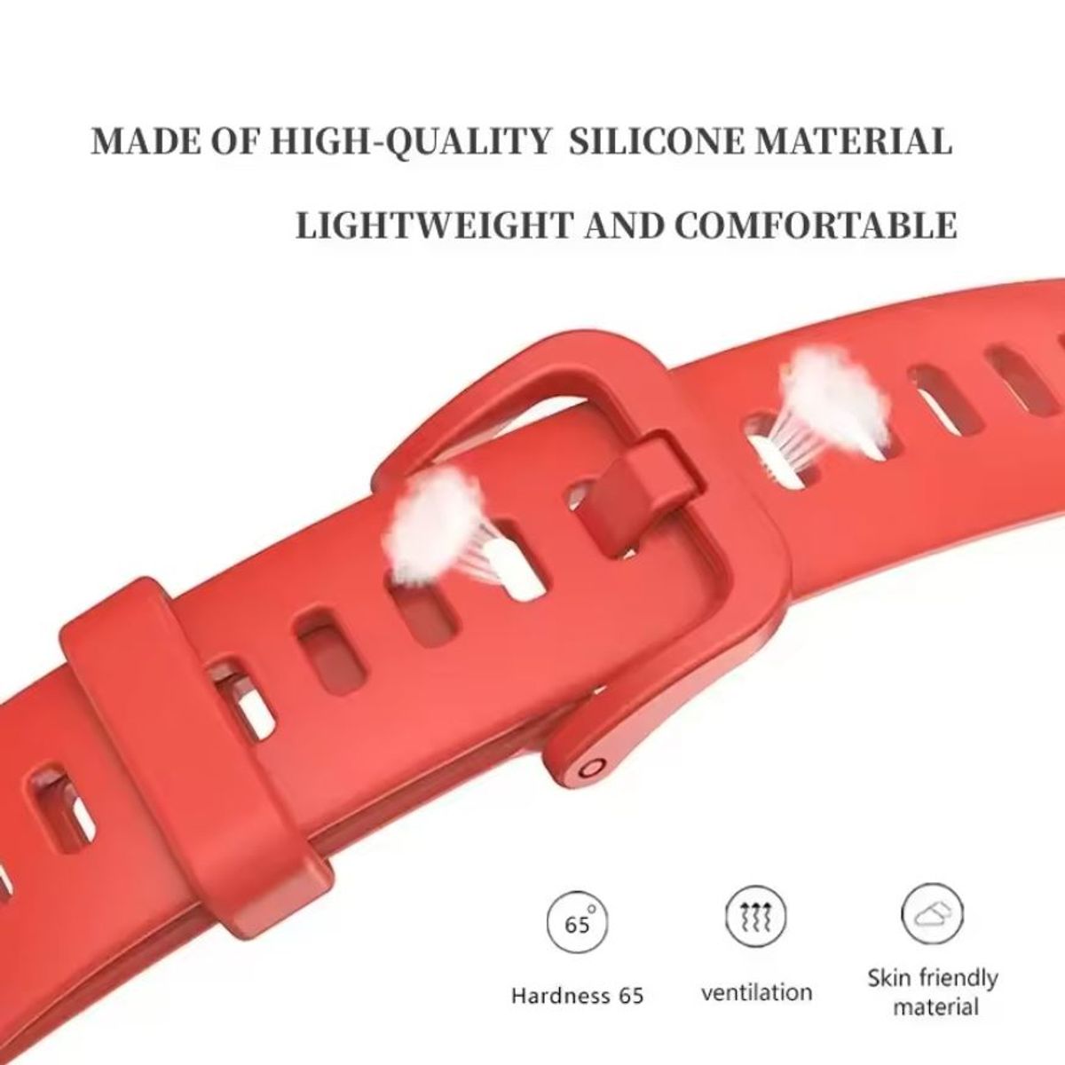 GENERICO - Correa Silicona Para Huawei Band 10 / 9 / 8 NFC Negro