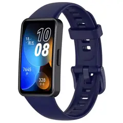 GENERICO - Correa Silicona Para Huawei Band 10 / 9 / 8 NFC Azul Marino.