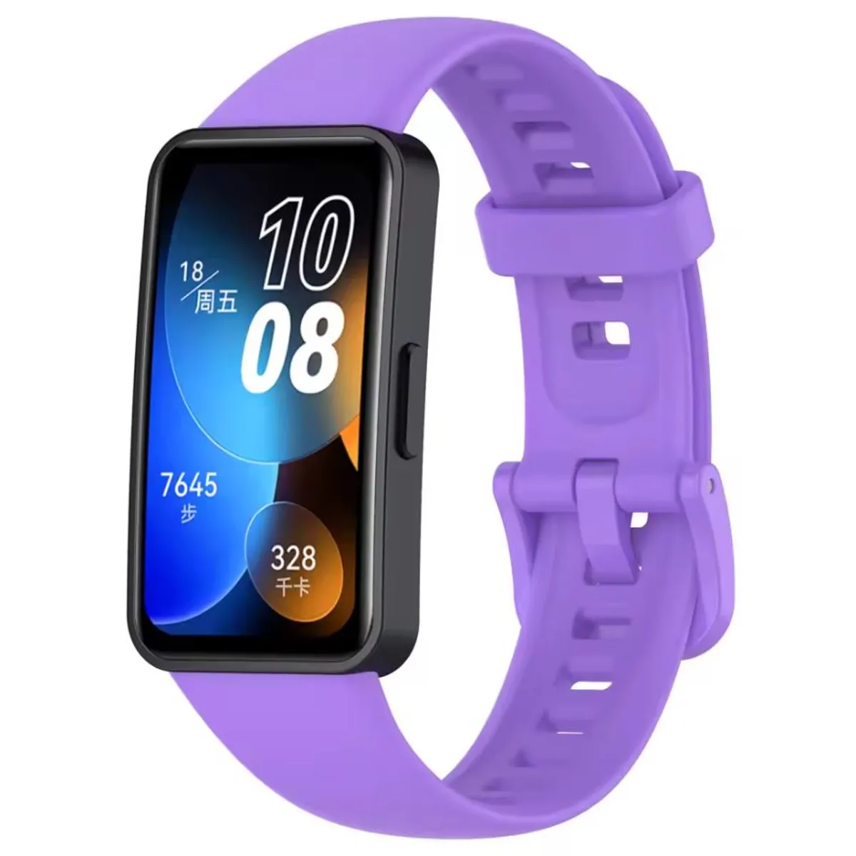 GENERICO - Correa Silicona Para Huawei Band 10 / 9 / 8 NFC Lila