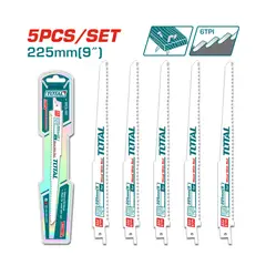 TOTAL TOOLS - Set 5 Piezas Hojas de Sierra Sable 225mm