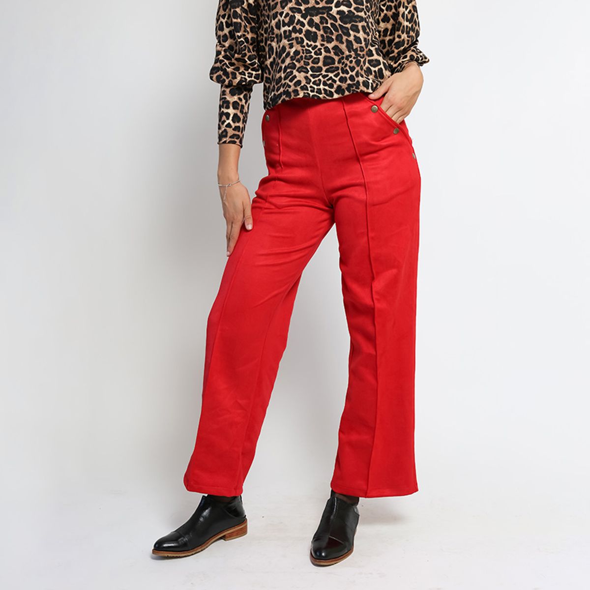 NATALIA SEGUEL - Pantalon Clare Rojo Natalia Seguel