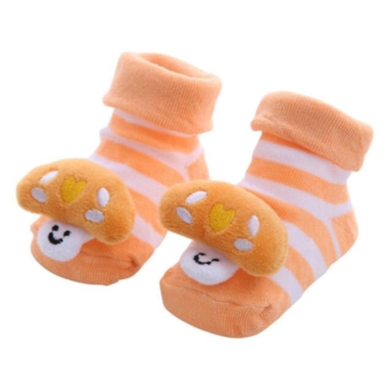 GENERICO - Calcetines 3D para bebe 0 mes a 12 meses.