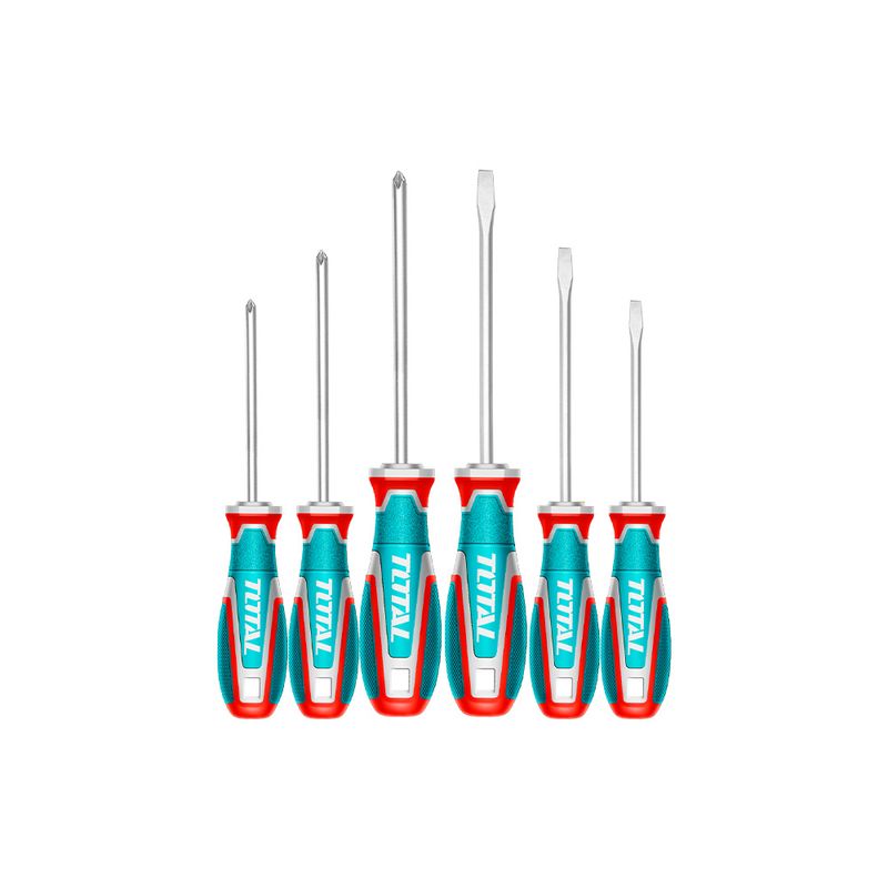 TOTAL TOOLS - Set 6 Piezas de Destornilladores Total
