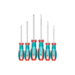 TOTAL TOOLS - Set 6 Piezas de Destornilladores Total
