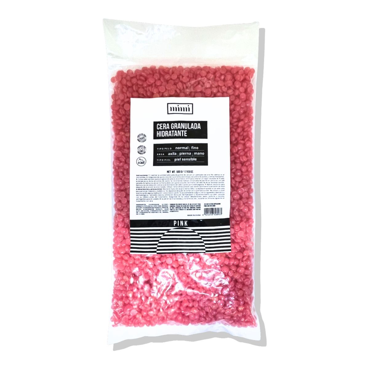 GENERICO - Cera Depilación Granulada 500gr Pink Mimi