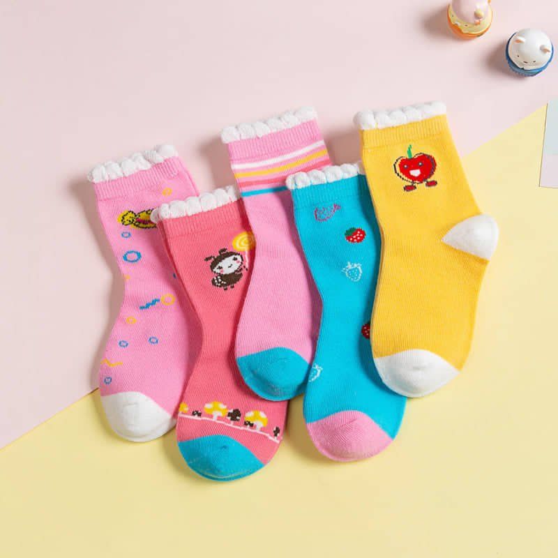 GENERICO - Pack 5 pares calcetines 3 meses a 3 años