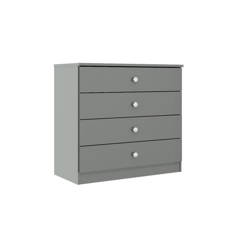 GENERICO - COMODA 4 CAJONES GRIS