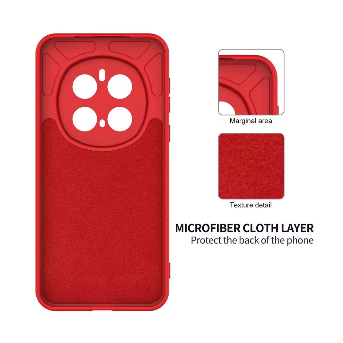 JOIGO - Carcasa Funda Para Honor Magic 7 Pro Goma Rojo