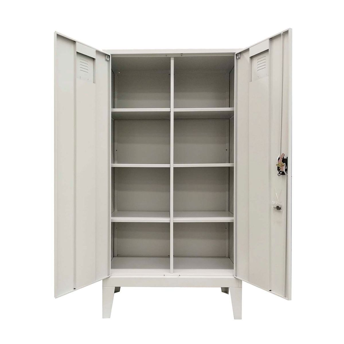 MOBITAT - Locker Repisa Metálico de 2 puertas con Llave Equimet