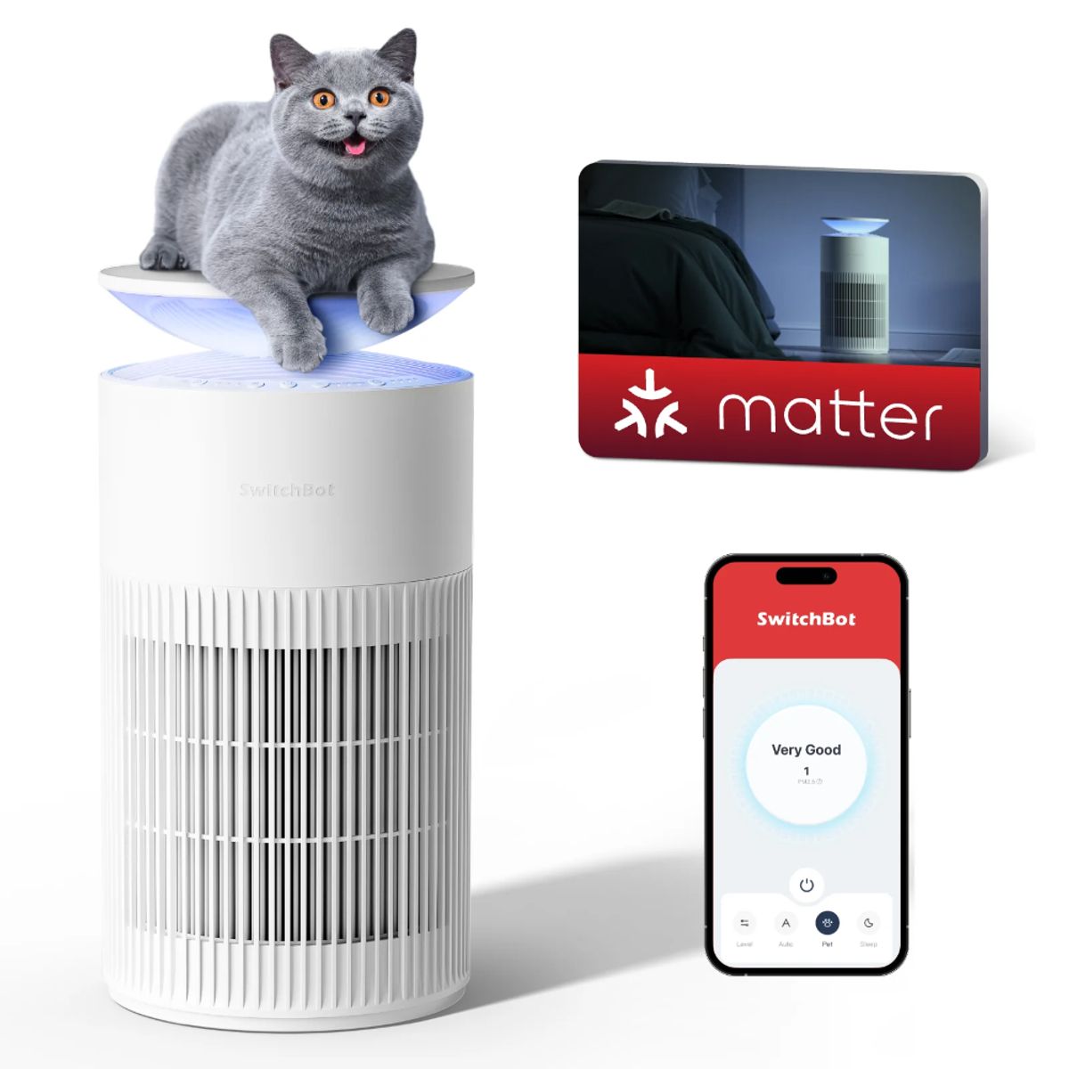 GEN - Purificador Aire Pelo Mascotas SwitchBot