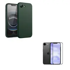 JOIGO - Carcasa Lamina de Vidrio Para iPhone 16e Verde.