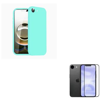 Joigo Carcasa Lamina De Vidrio Para Iphone 16E Turquesa