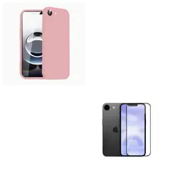 JOIGO - Carcasa Lamina de Vidrio Para iPhone 16e Rosado