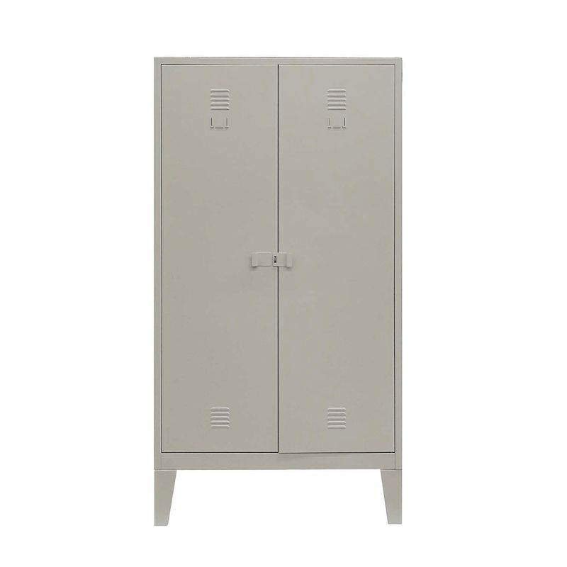 MOBITAT - Locker Ropero Metálico de 2 puertas porta candado Equimet