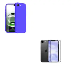 JOIGO - Carcasa Lamina de Vidrio Para iPhone 16e Azul