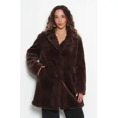 WADOS - ABRIGO MANGA LARGA DE PIEL SINTETICA