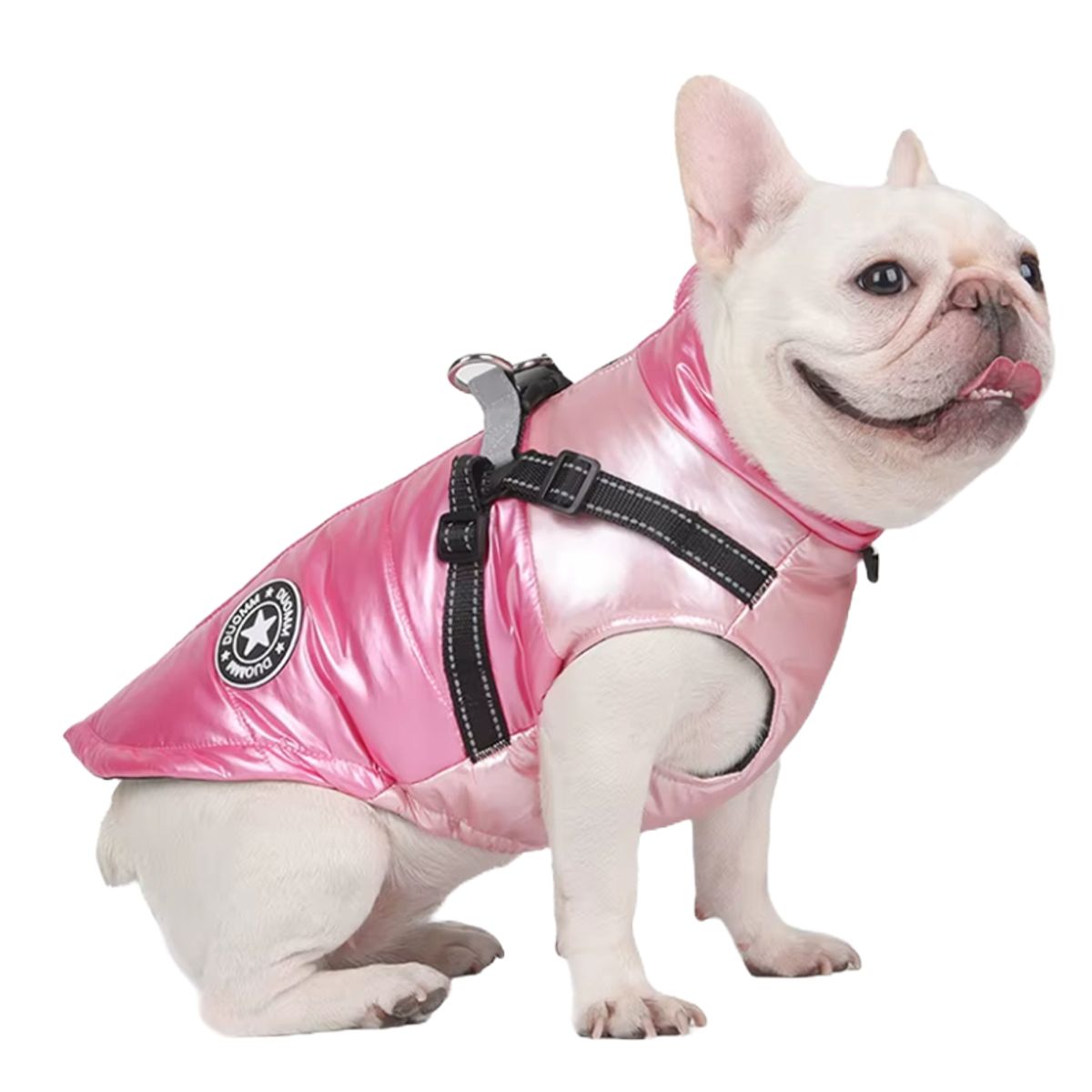 GENERICO - Ropa para Perros Parka Impermeable con Arnés L