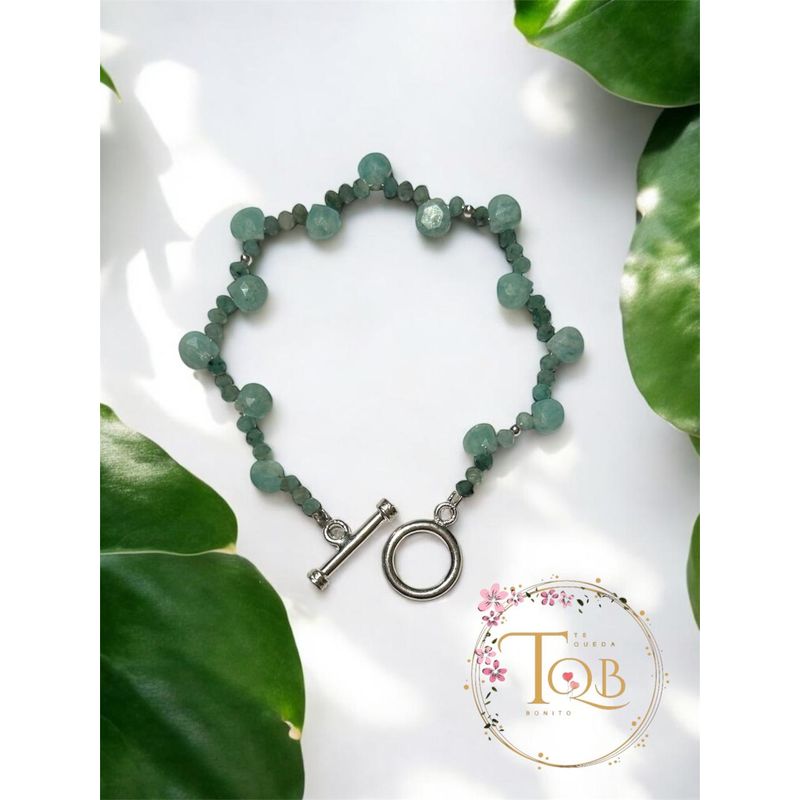 GENERICO - Pulsera Crisoprasa plata 925