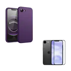 JOIGO - Carcasa Lamina de Vidrio Para iPhone 16e Morado
