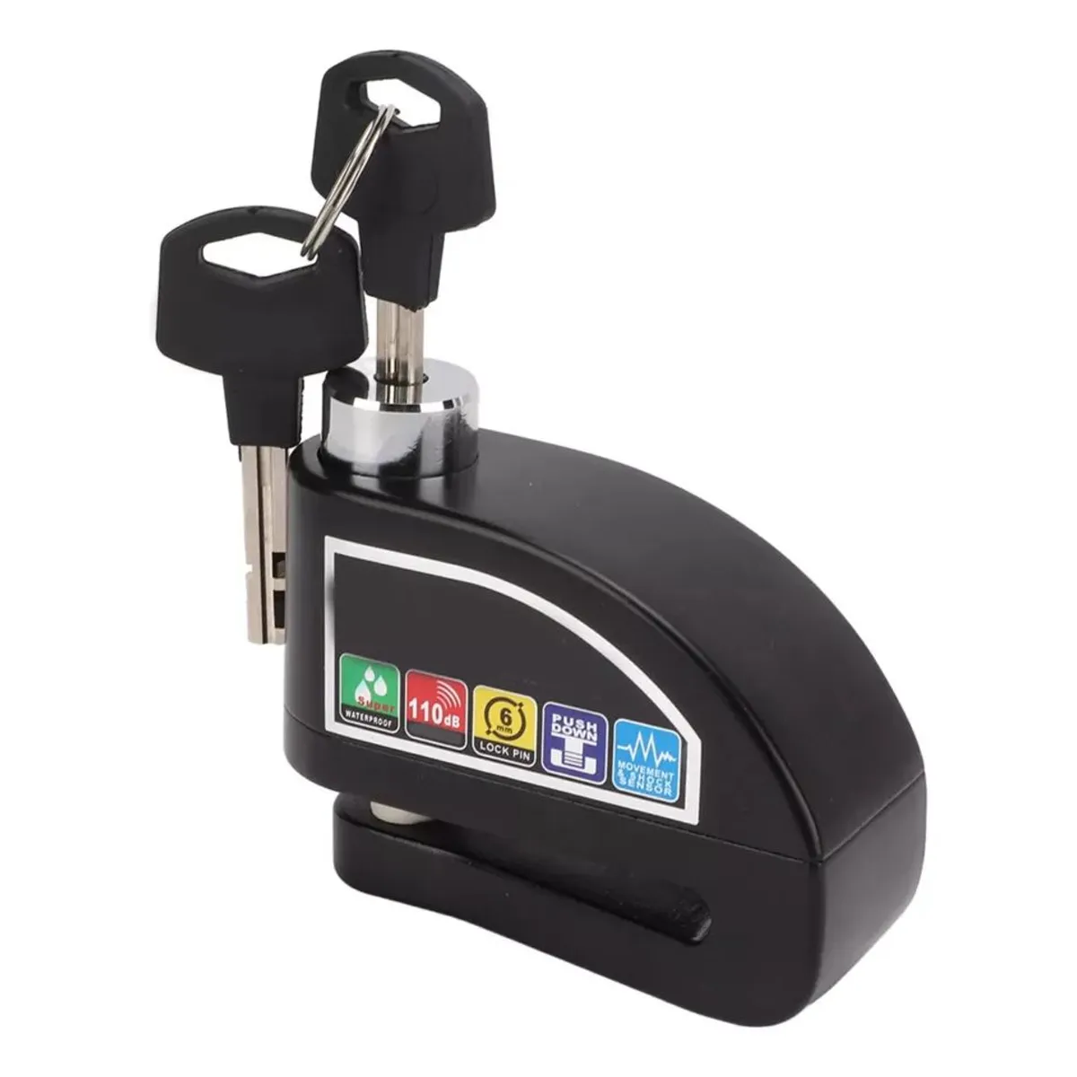 SHOP EHOME BAG - Candado Moto Antirrobo con Alarma y Bloqueo de Disco de Freno Moto Bicicleta