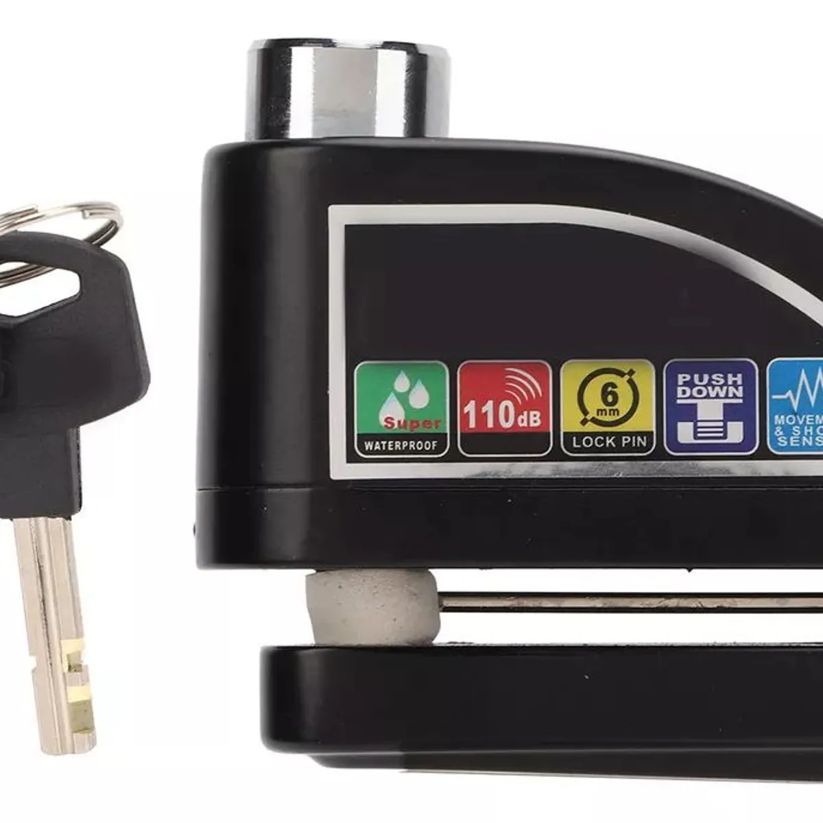 SHOP EHOME BAG - Candado Moto Antirrobo con Alarma y Bloqueo de Disco de Freno Moto Bicicleta