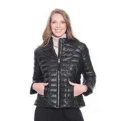 WADOS - CHAQUETA MANGA LARGA CUERO ECOLOGICO CON CUELLOMAO
