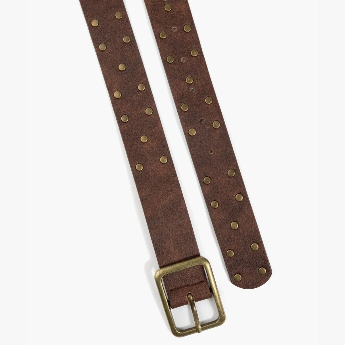 LOUNGE - Cinturón Mujer Tachas Hebilla Cuadrada