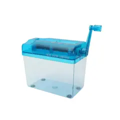 GENERICO - Trituradora De Papel Manual Capacidad 1.7 l Tritura 5 Hojas