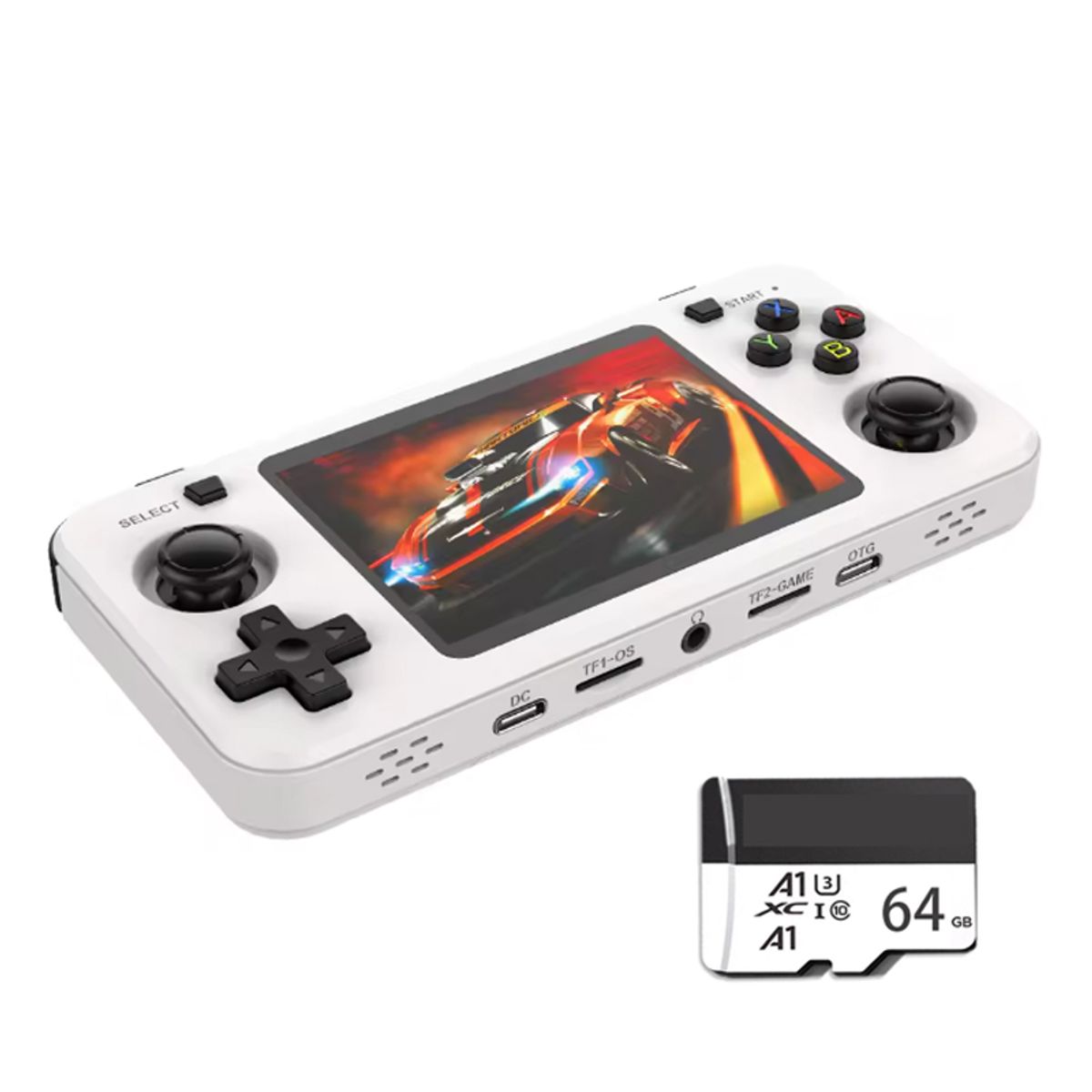 BRO TOUMI - Consola Portatil Retro Game R36-H 64GB Blanco